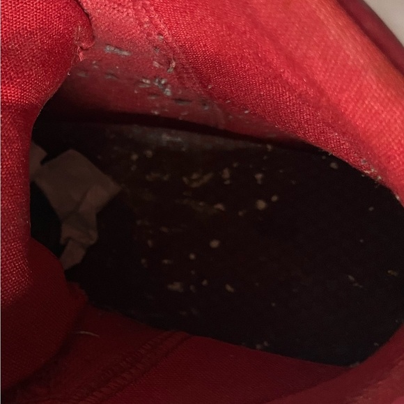 Nike Air Jordan Retro 1 High Red Leather Sneakers Men’s Size 9.5 - Rare Edition - Picture 10 of 10